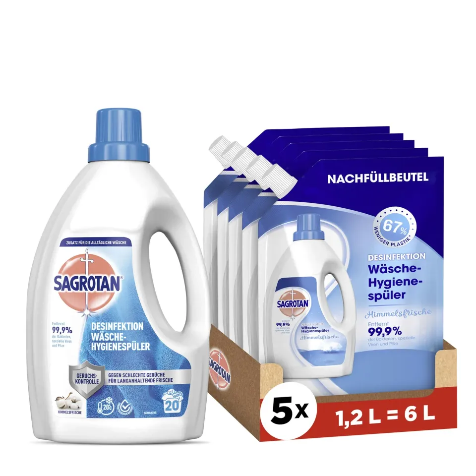 Sagrotan Wäsche-Hygienespüler Frisch Wäschespüler 7,5L 12h