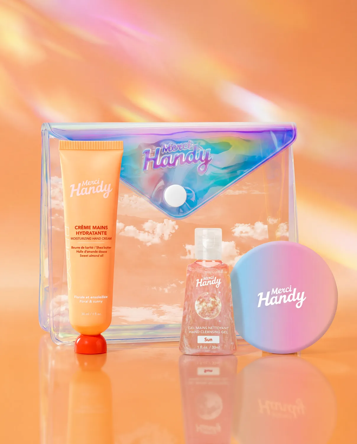 Merci Handy Kit Mains Sun Handpflegeset Sun-Duft Tasche