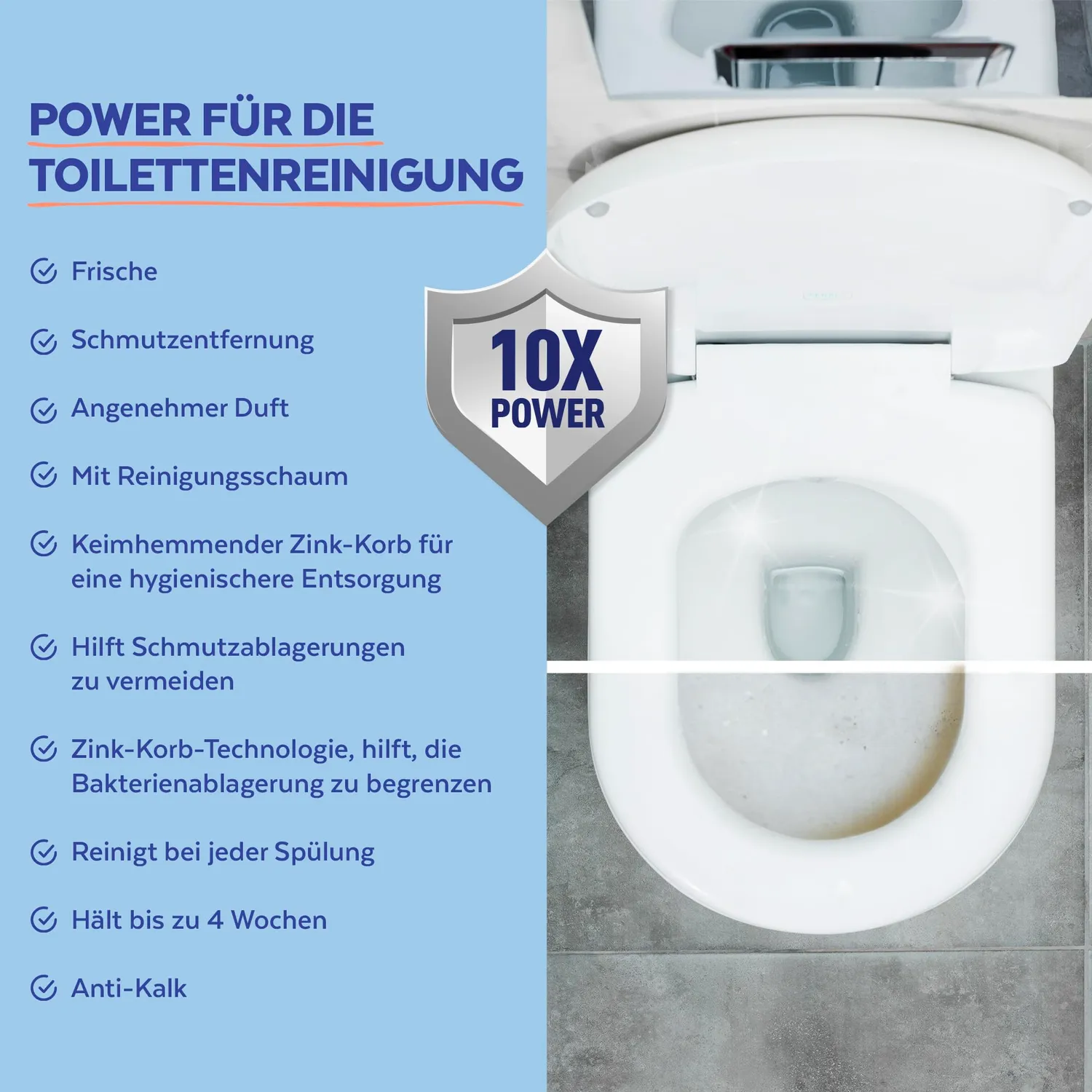 Sagrotan Toilettenfrische Hygiene Plus WC-Spüler Zitrone 6er Pack
