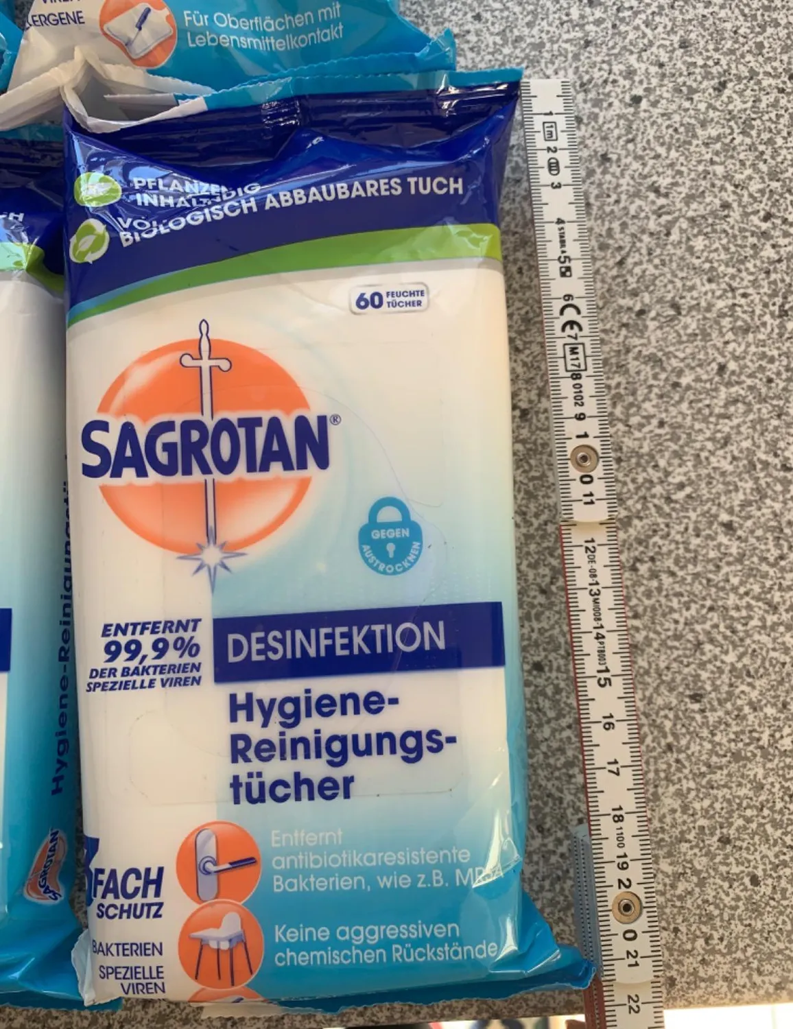 Sagrotan Hygienereinigungstücher neutral 5x60 Stück mild