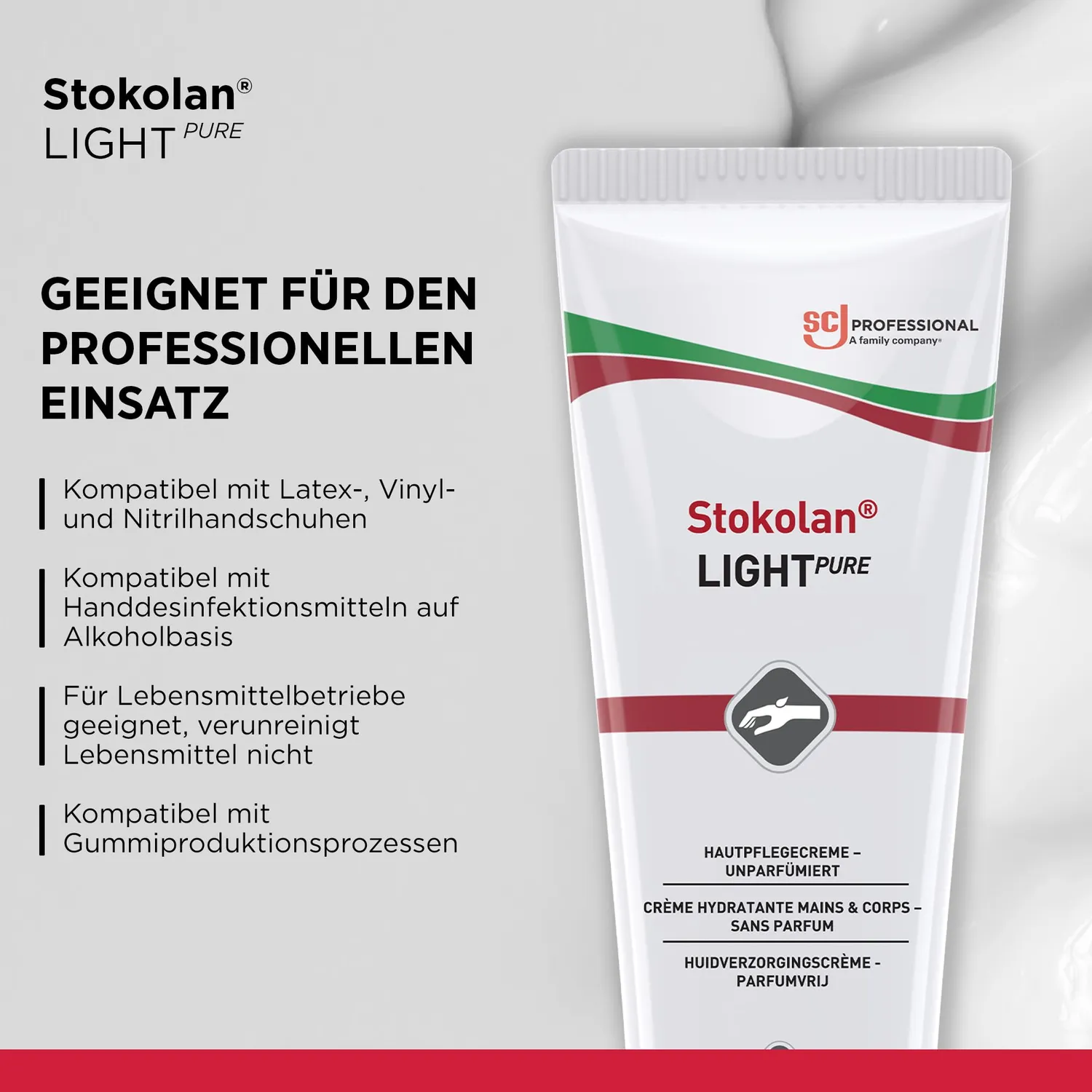 Stokolan Light Pure Hautcreme 100 ml parfümfrei