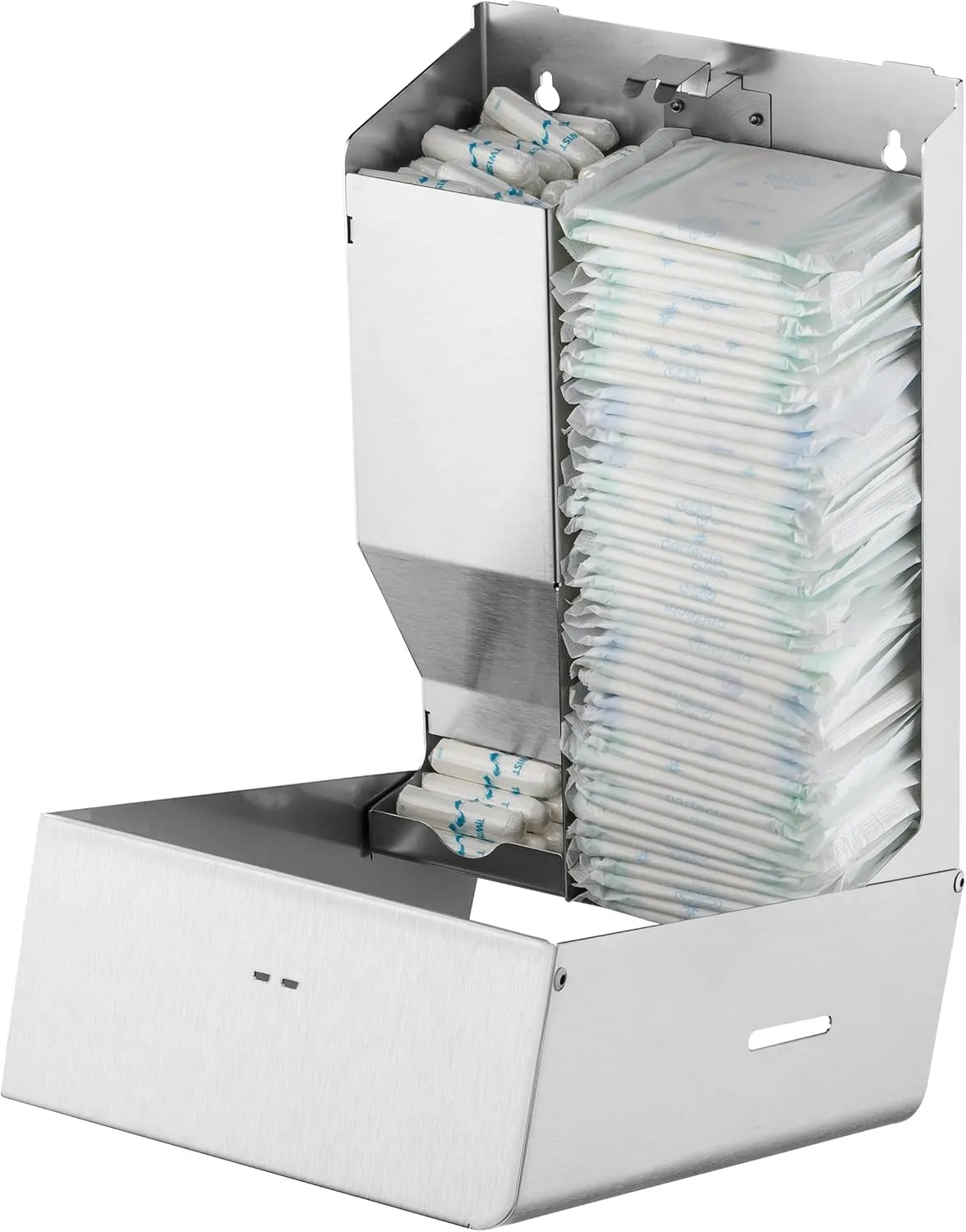 Euraneg SP1011-e Duo Tampon- und Bindenspender Edelstahl