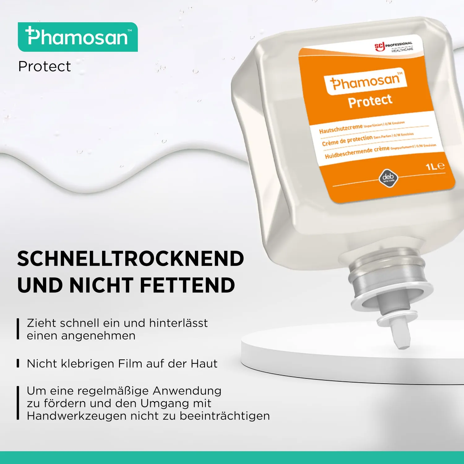 SC Johnson Stokoderm Phamosan Protect Creme 1 L parfümfrei