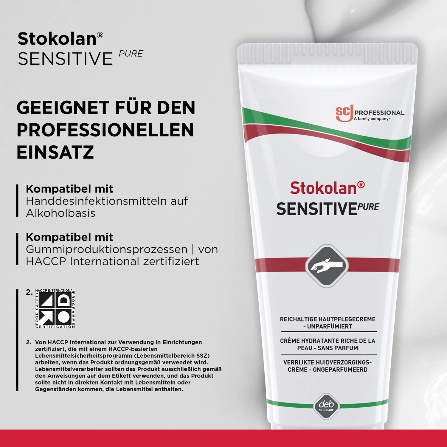 SC Johnson Stokolan Sensitive Pure Creme 100ml parfümfrei