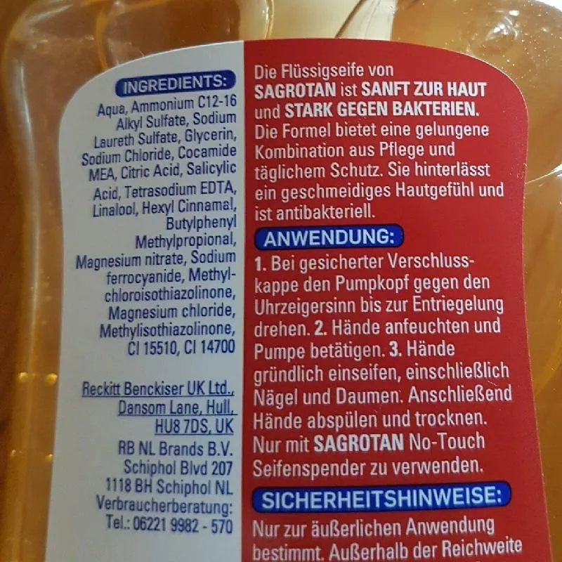 Sagrotan Handseife Manuka Honig Flüssigseife 6x250ml Pflege