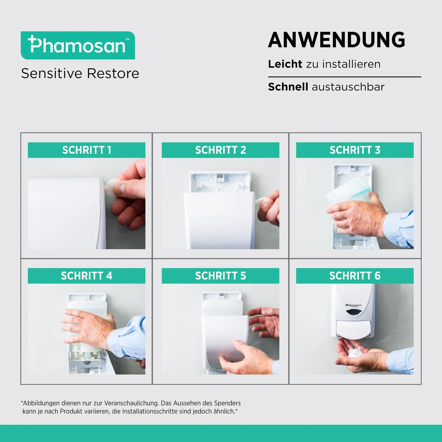 SC Johnson Professional Proline Seven Circles Handpflege Spender 1 L BioCote