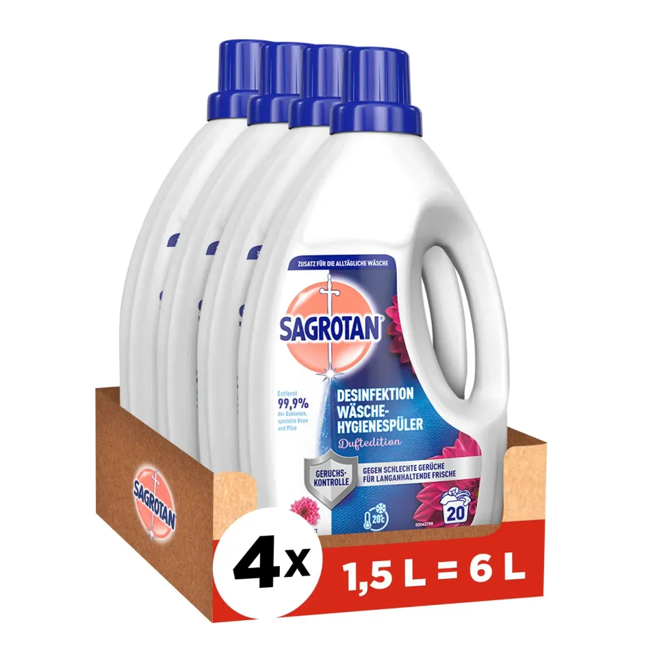 Sagrotan Wäsche-Hygienespüler Duftedition Spüler 4x1,5 l
