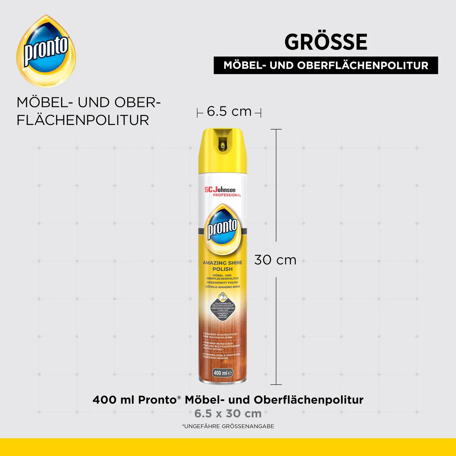 SC Johnson Professional Pronto Möbelpolitur Spray 400 ml floral