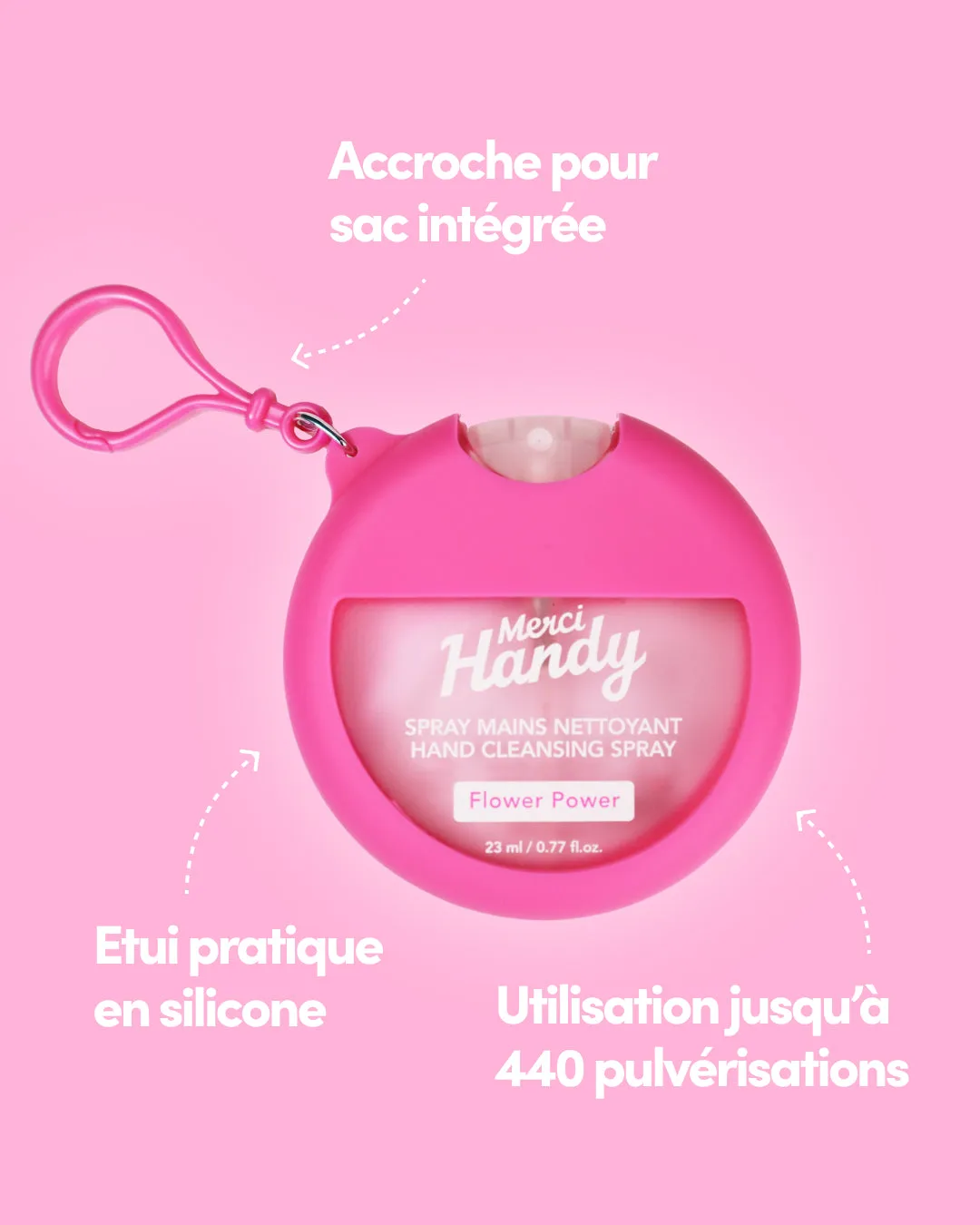 Merci Handy Flower Power Handreinigungsspray 23ml Aloe Vera