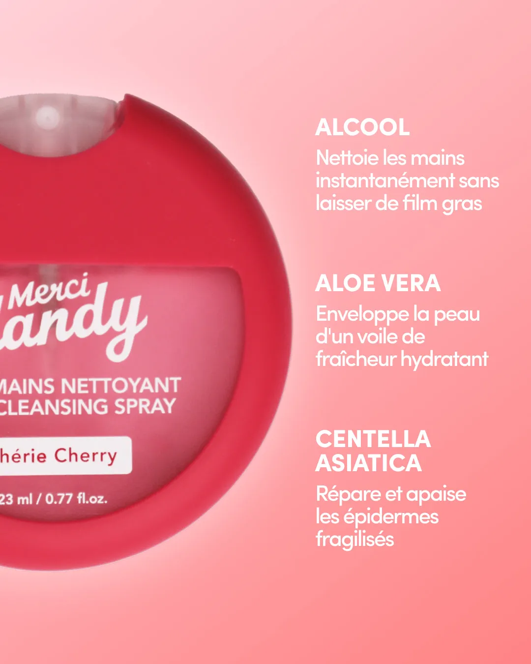 Merci Handy Chérie Cherry Handreinigungsspray 23ml
