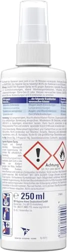 Sagrotan Hygiene-Spray 250ml + Tücher 60 Stück ohne Bleiche