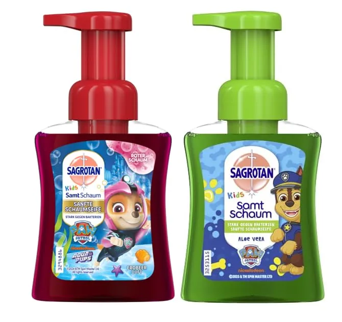 Sagrotan No-Touch Kids Schaumseife Erdbeer Aloe 2x250ml