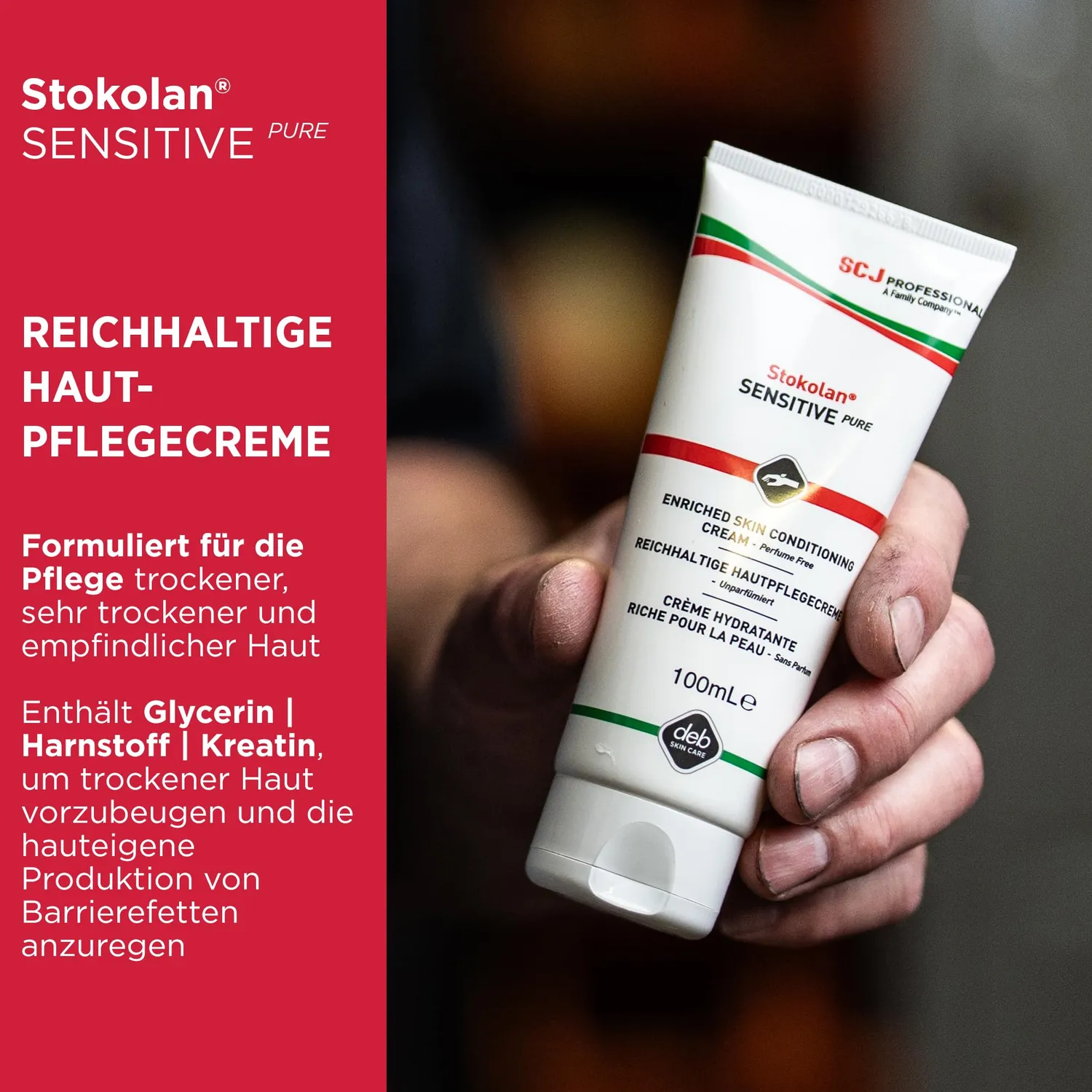 SC Johnson Stokolan Sensitive Pure Creme 100ml parfümfrei