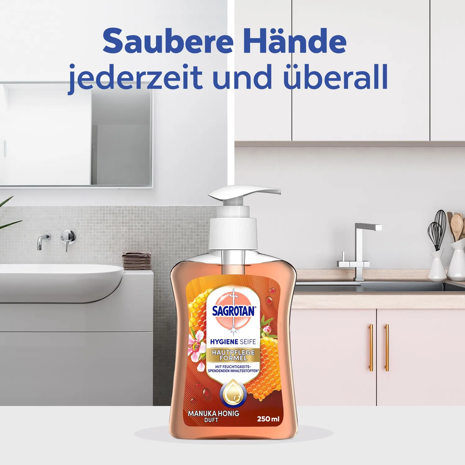 Sagrotan Handseife Manuka Honig Flüssigseife 6x250ml Pflege