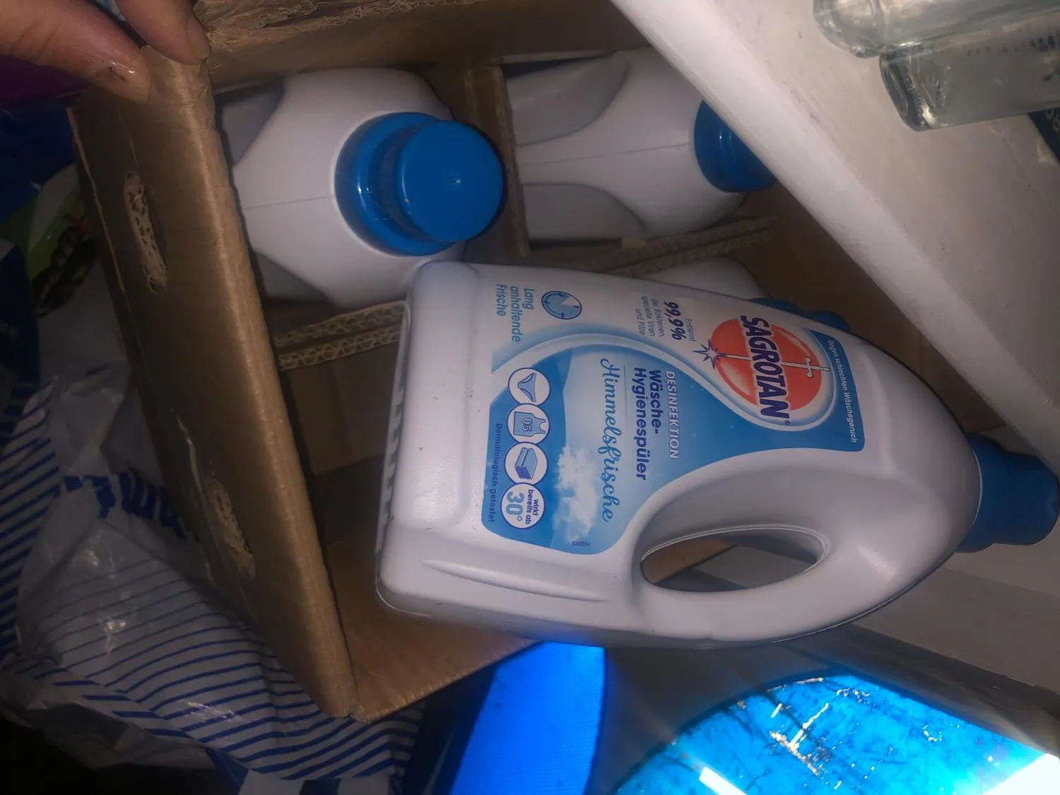 Sagrotan Himmelsfrische Wäsche-Hygienespüler Nachfüller 5x1,2L