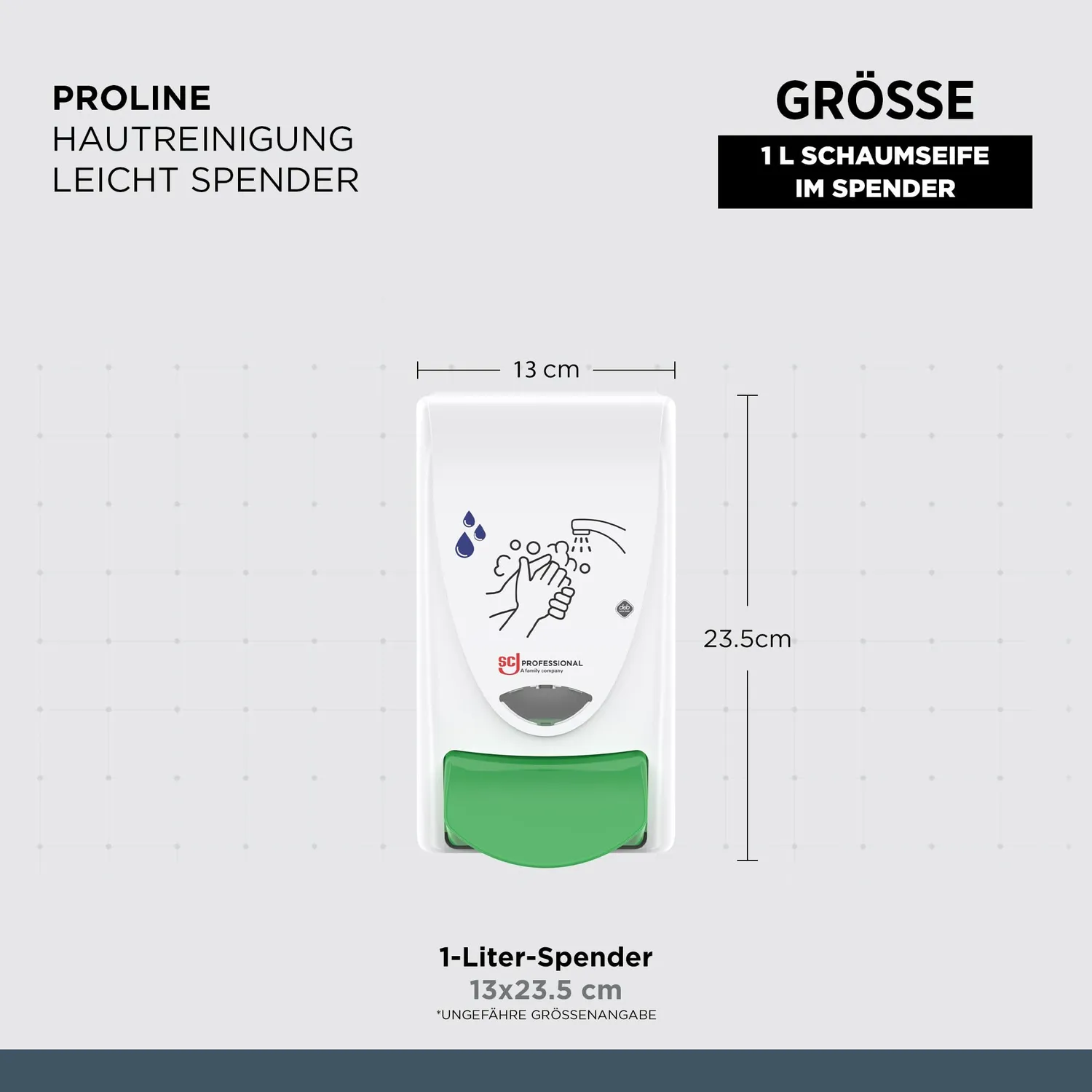 SC Johnson Professional Hautreinigung Leicht Wandspender 1 L BioCote
