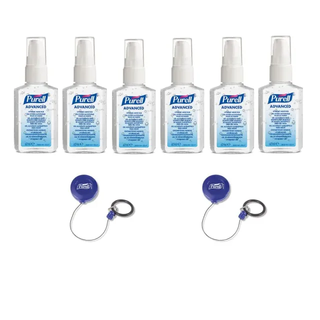 Purell Advanced Händedesinfektion 6x60ml mit Clip