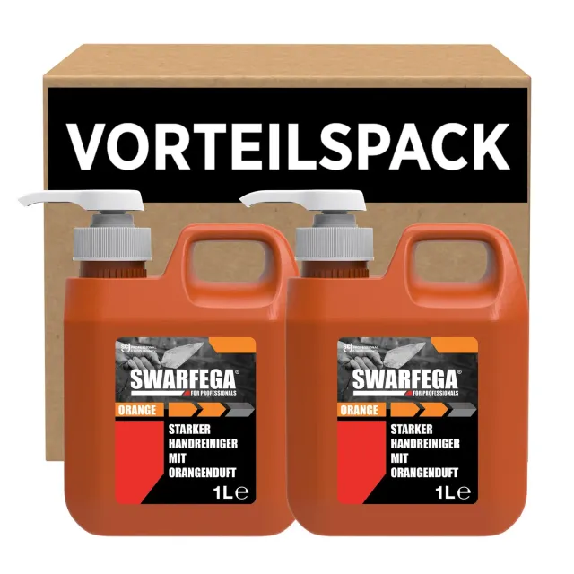 Swarfega Orange Handreiniger 2x1L Pumpe Öl lösungsmittelfrei