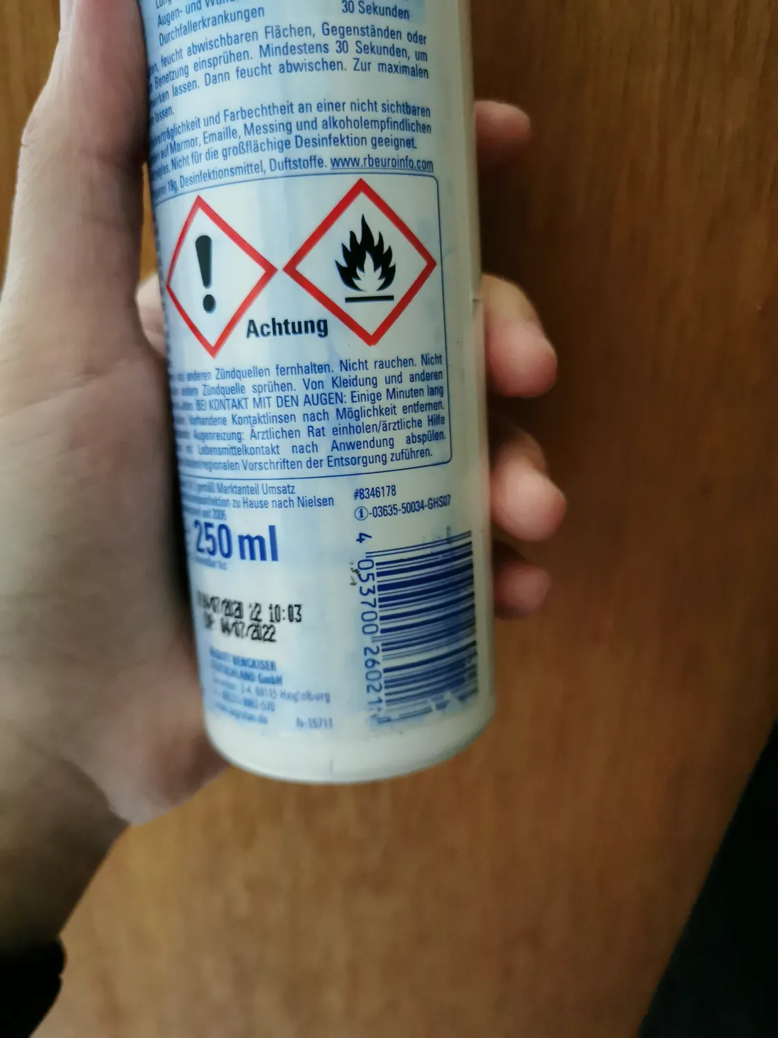 Sagrotan Hygiene Pumpspray Desinfektionsspray 10x250ml antibakteriell