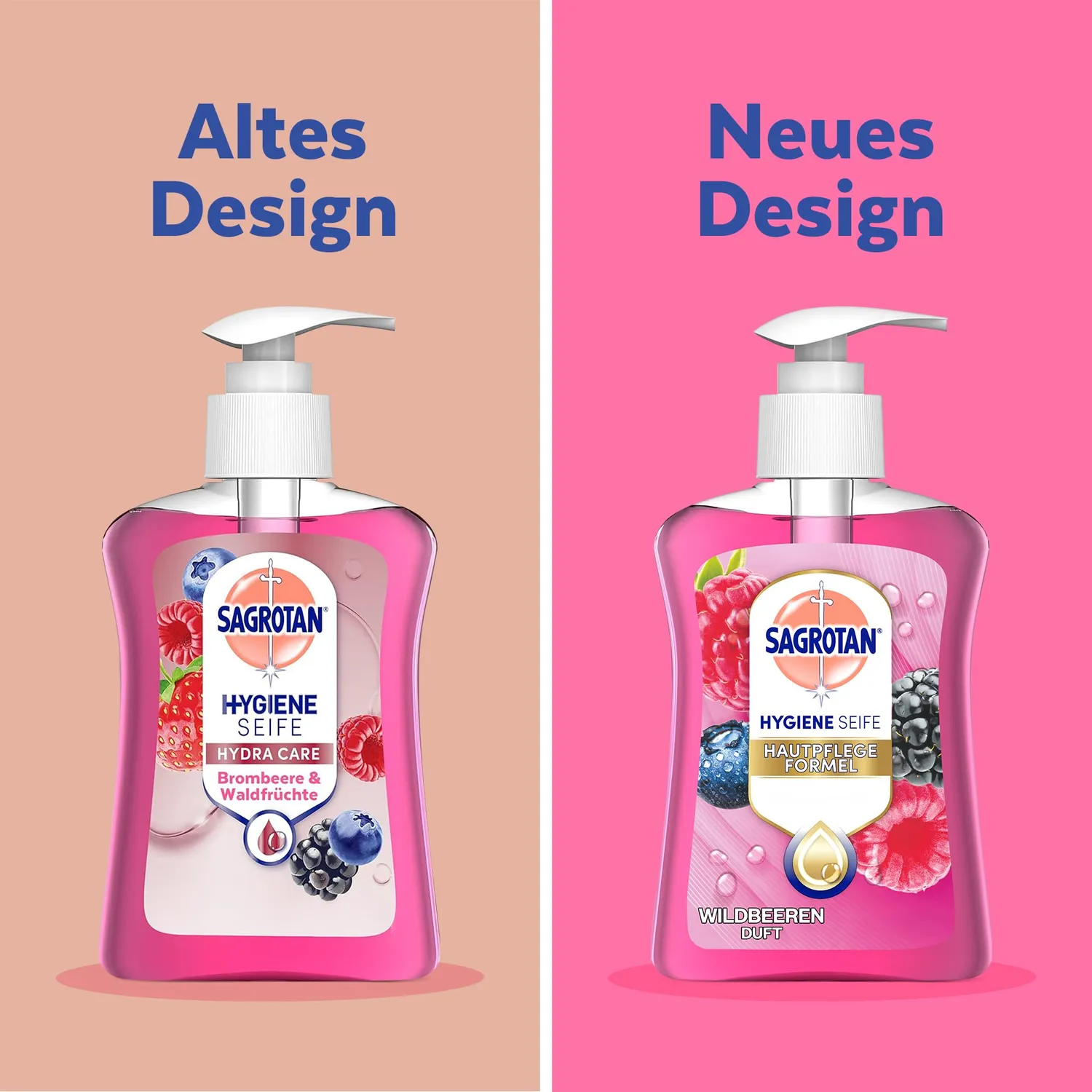 Sagrotan Handseife Brombeere Waldfrüchte Flüssigseife 3x250 ml