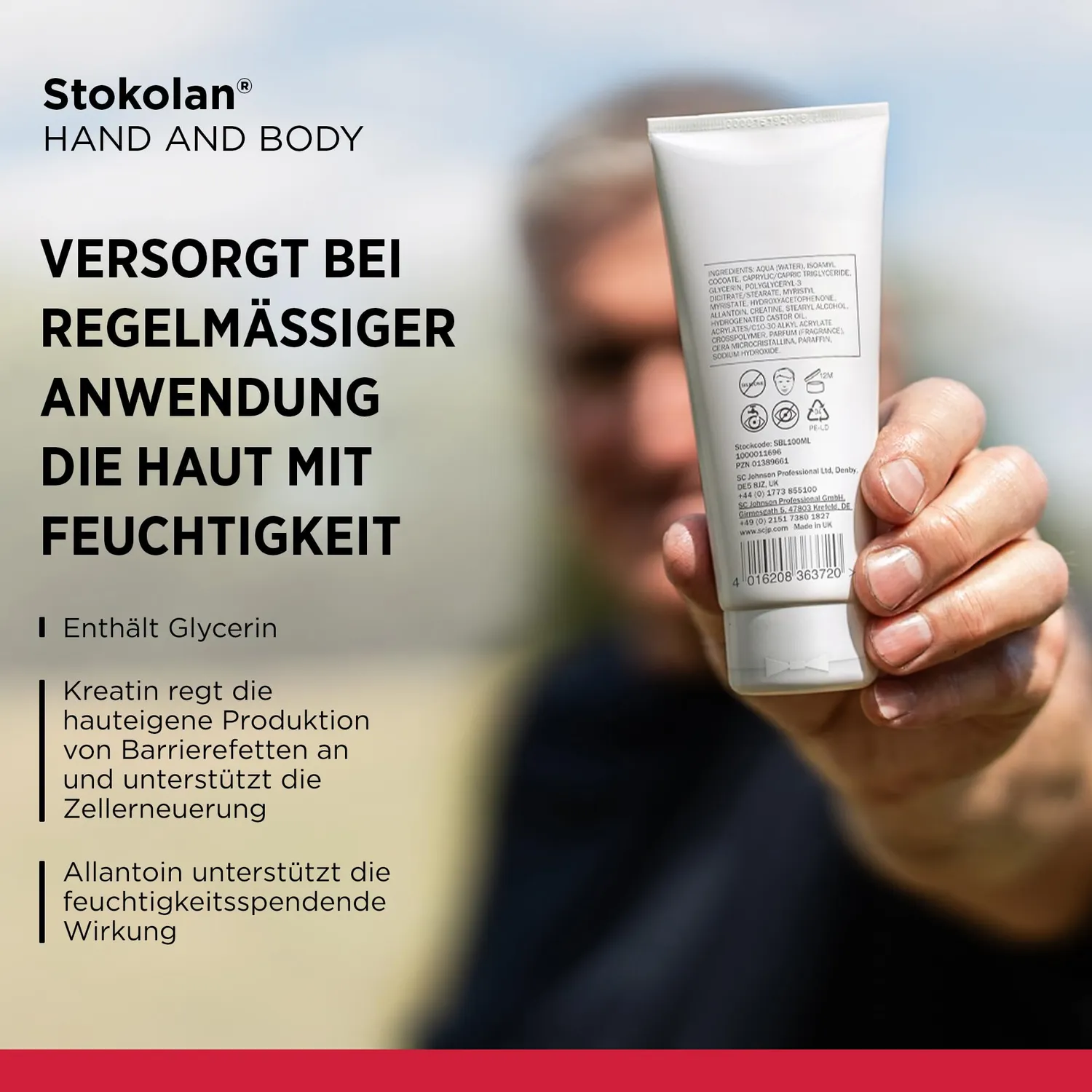 SC Johnson Professional Stokolan Hand & Body Hautpflegegel 100ml