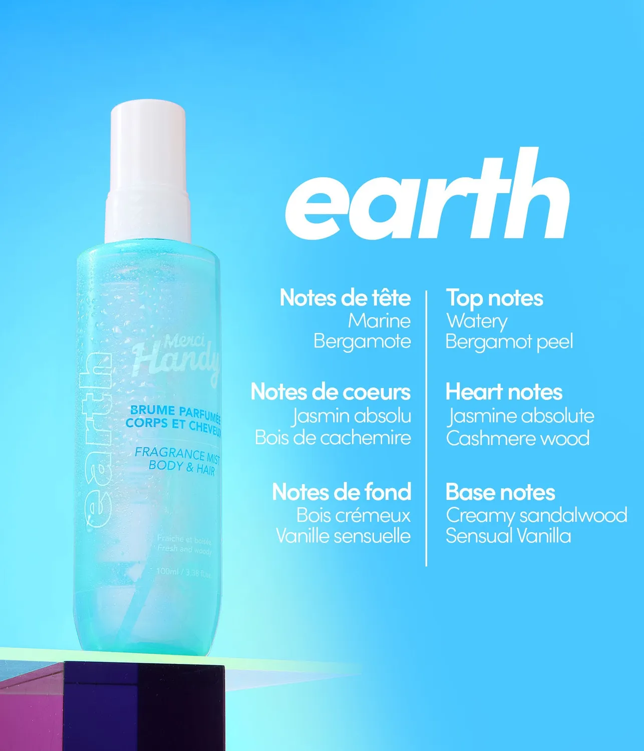 Merci Handy Trio Brumes Haar- und Körperspray 3er Set blumig