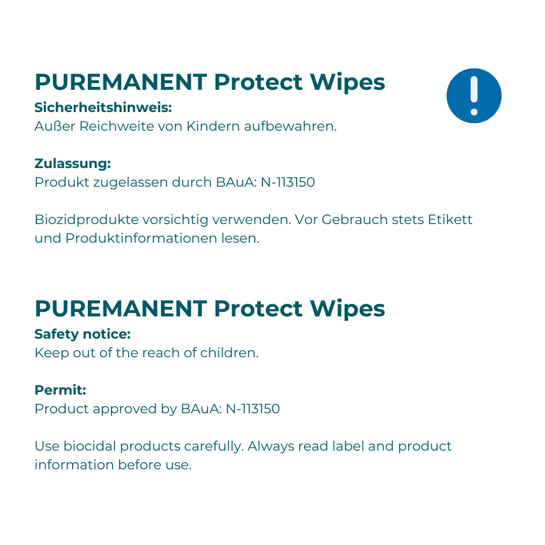 Puremanent Protect Desinfektionstücher Spenderdose fusselfrei