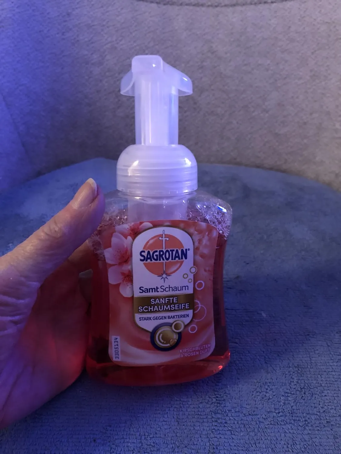 Sagrotan Samt-Schaum Kirschblüte Rose 250 ml Seife