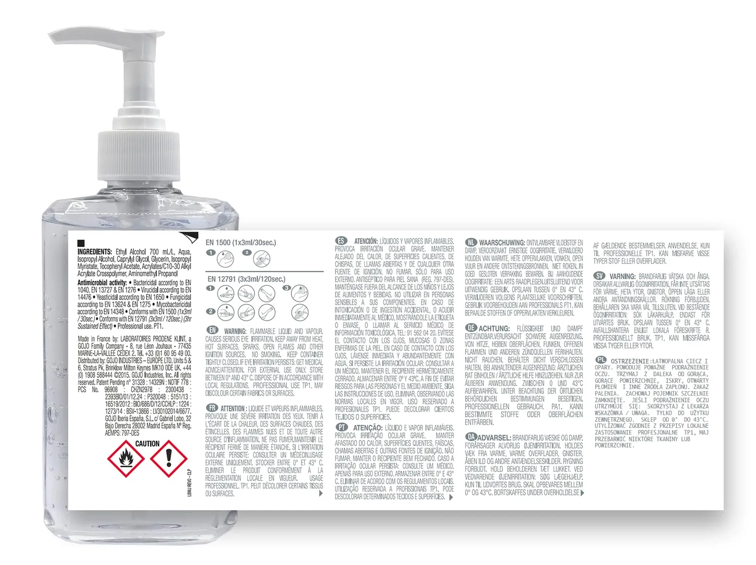 Purell Advanced Händedesinfektionsmittel 6x300 ml unparfümiert