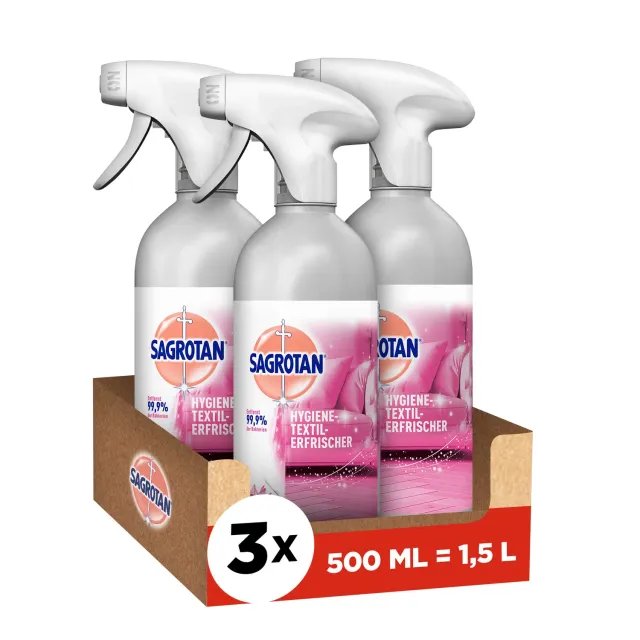 Sagrotan Wasserlilie Textilerfrischer 3x500ml langanhaltend