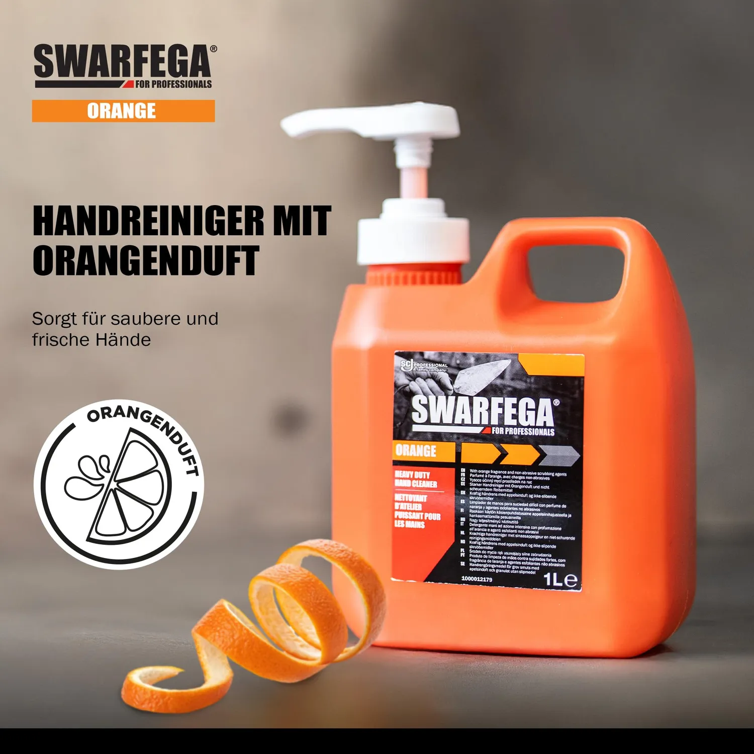Swarfega Orange Handreiniger 2x1L Pumpe Öl lösungsmittelfrei