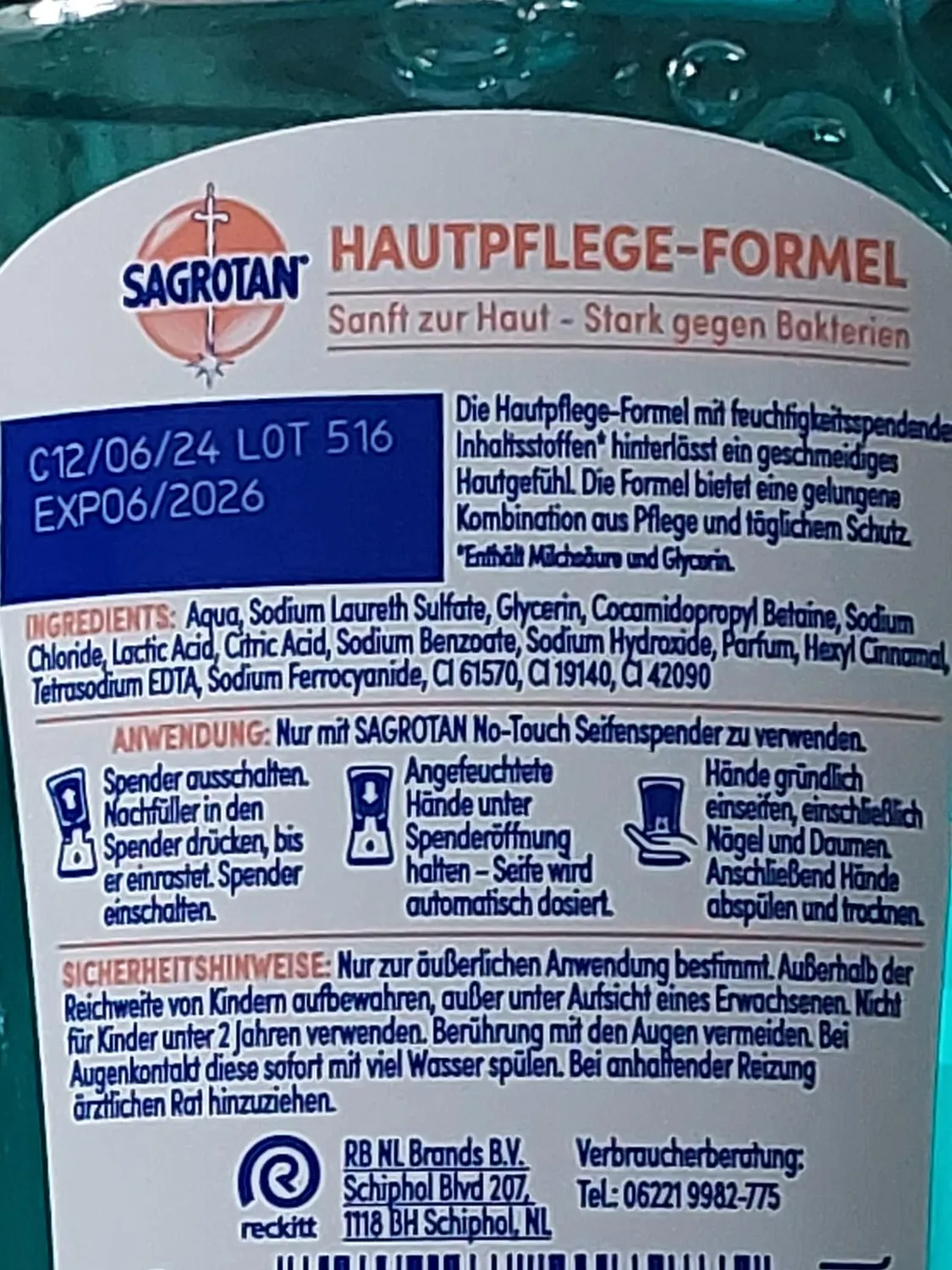 Sagrotan No-Touch Nachfüller 5x250ml Summer Seife
