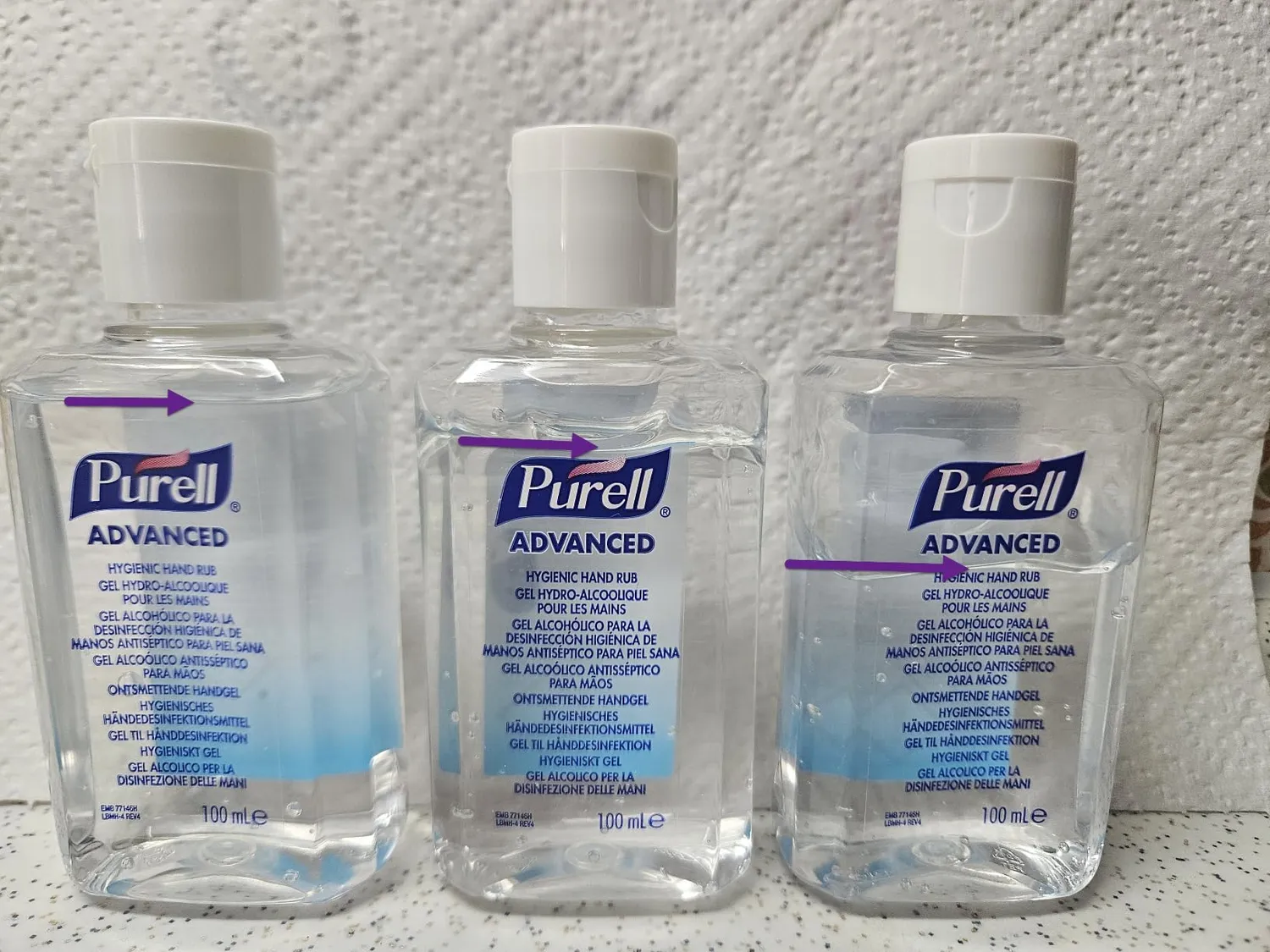 Purell Advanced Desinfektionsgel 8x100 ml 70% Alkohol