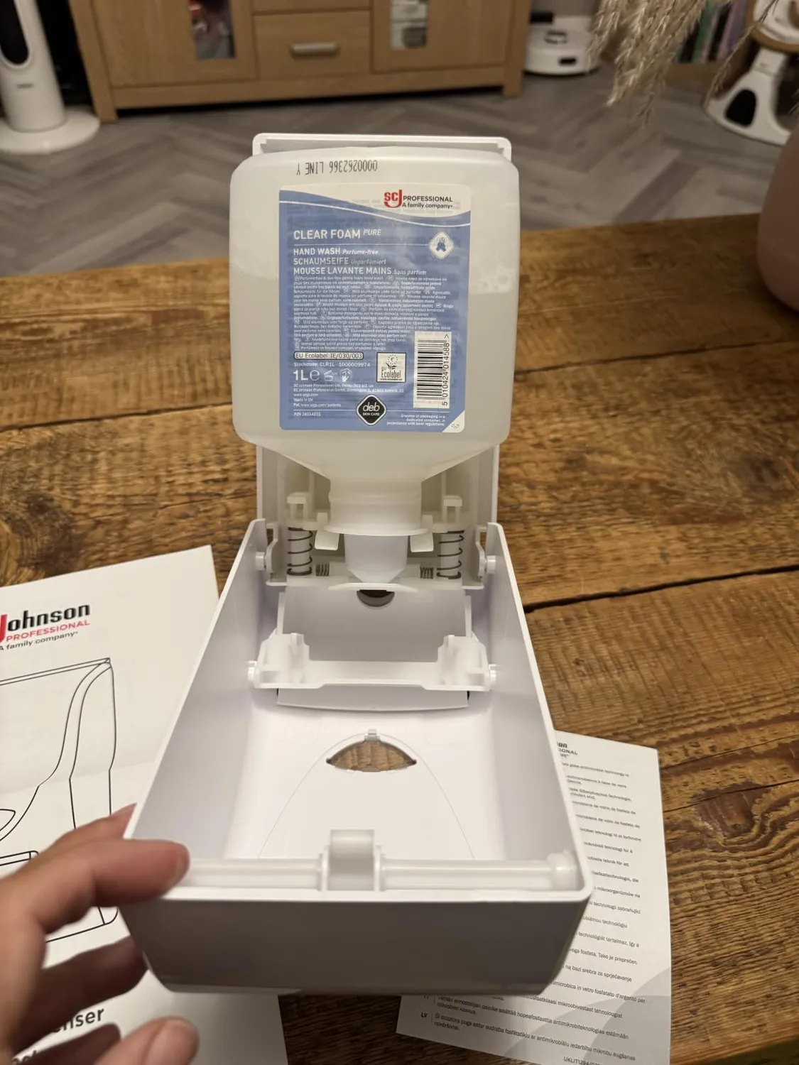 SC Johnson Clear Foam Pure Schaumseife 1L Starter-Set parfümfrei