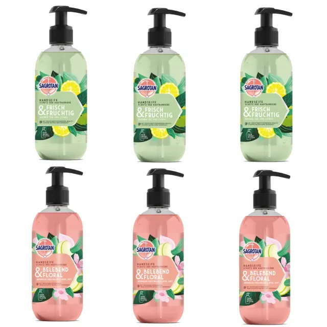 Sagrotan Handseife Mix-Pack Flüssigseife 6x300ml Vorrat