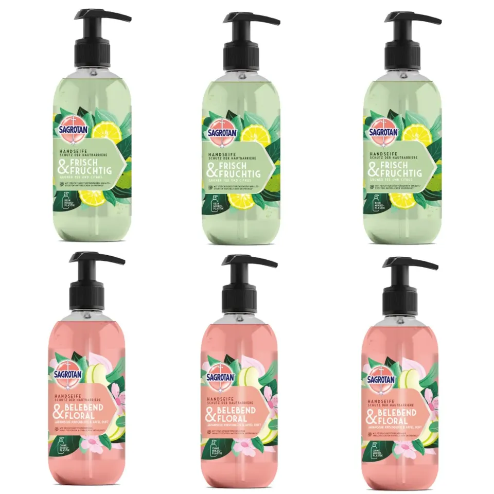 Sagrotan Handseife Mix-Pack Flüssigseife 6x300ml Vorrat