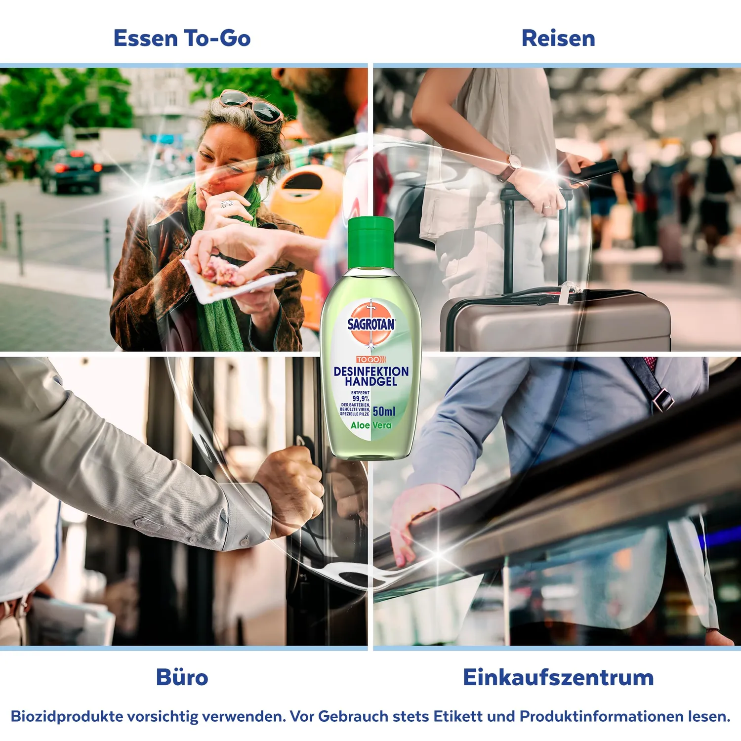 Sagrotan Hand-Desinfektionsgel Aloe Vera 50 ml