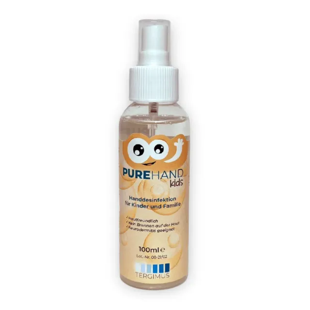 Purehand Kids Händedesinfektion 100 ml alkoholfrei