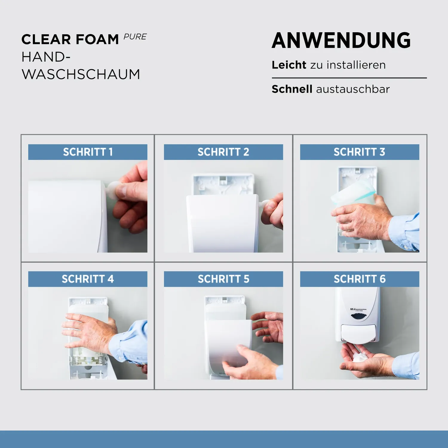 SC Johnson Professional Clear Foam Pure Schaumseife 2x1L duftfrei