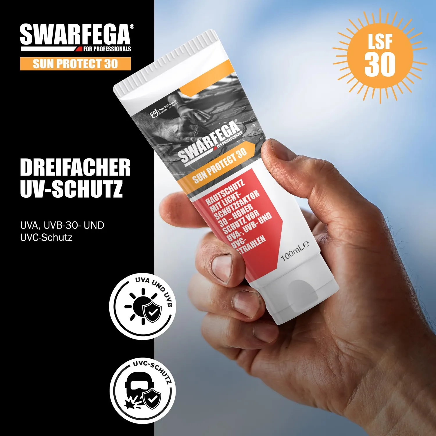 Swarfega Sun Protect Sonnencreme SPF30 100ml wasserfest