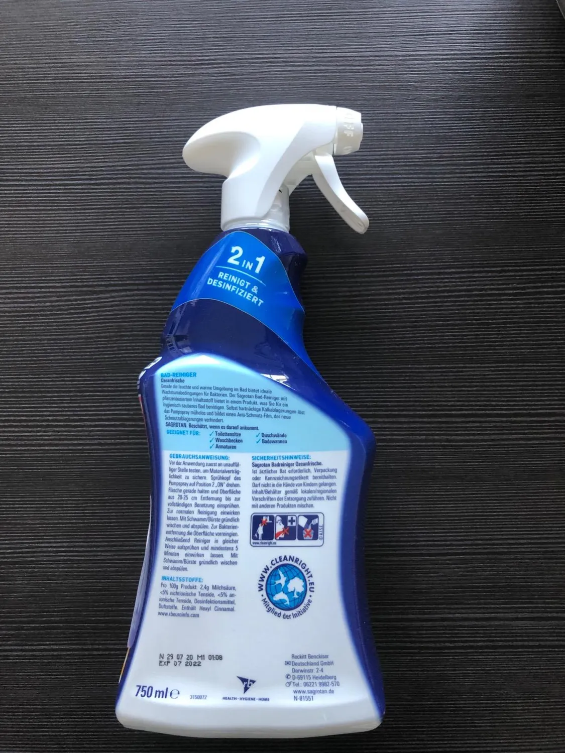 Sagrotan Bad-Reiniger Ozeanfrische 750 ml Spray