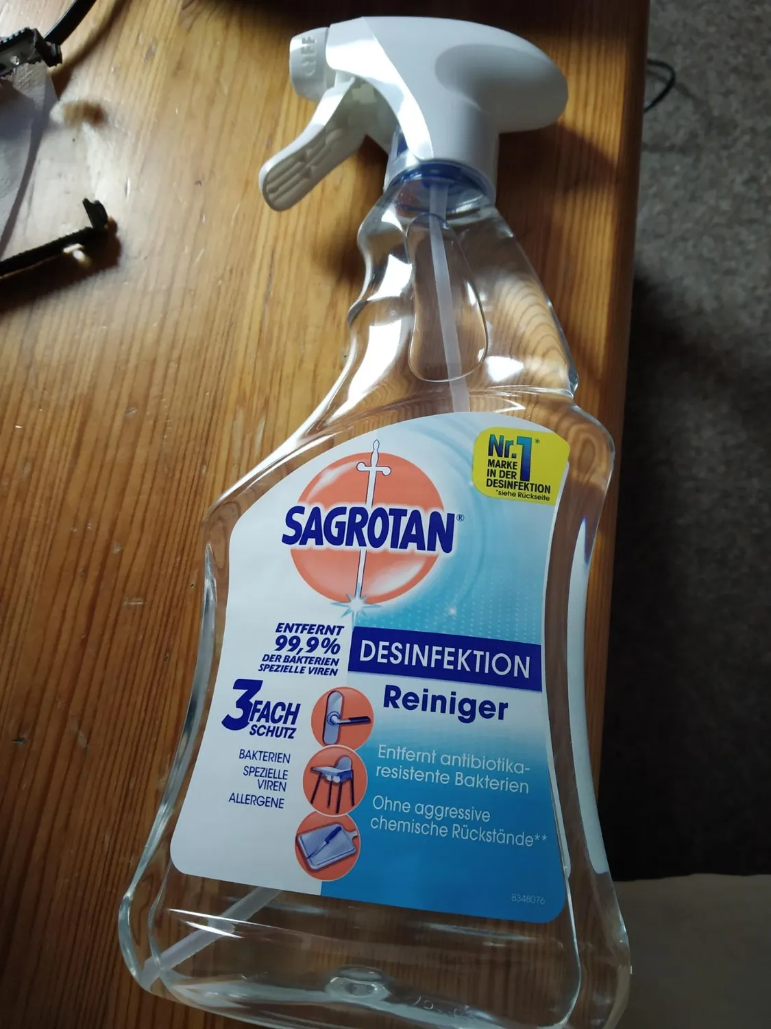 Sagrotan Desinfektions-Reiniger Spray 500ml ohne Bleiche
