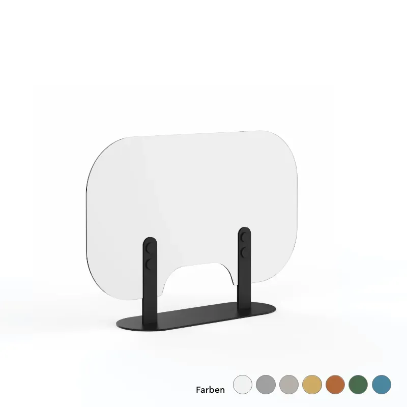 hygn.me Screen Big Tisch-Trennwand Transparent freistehend
