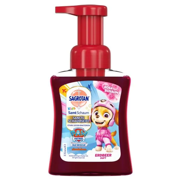 Sagrotan Kids Samt-Schaum Schaumseife 6x250ml Erdbeer sanft