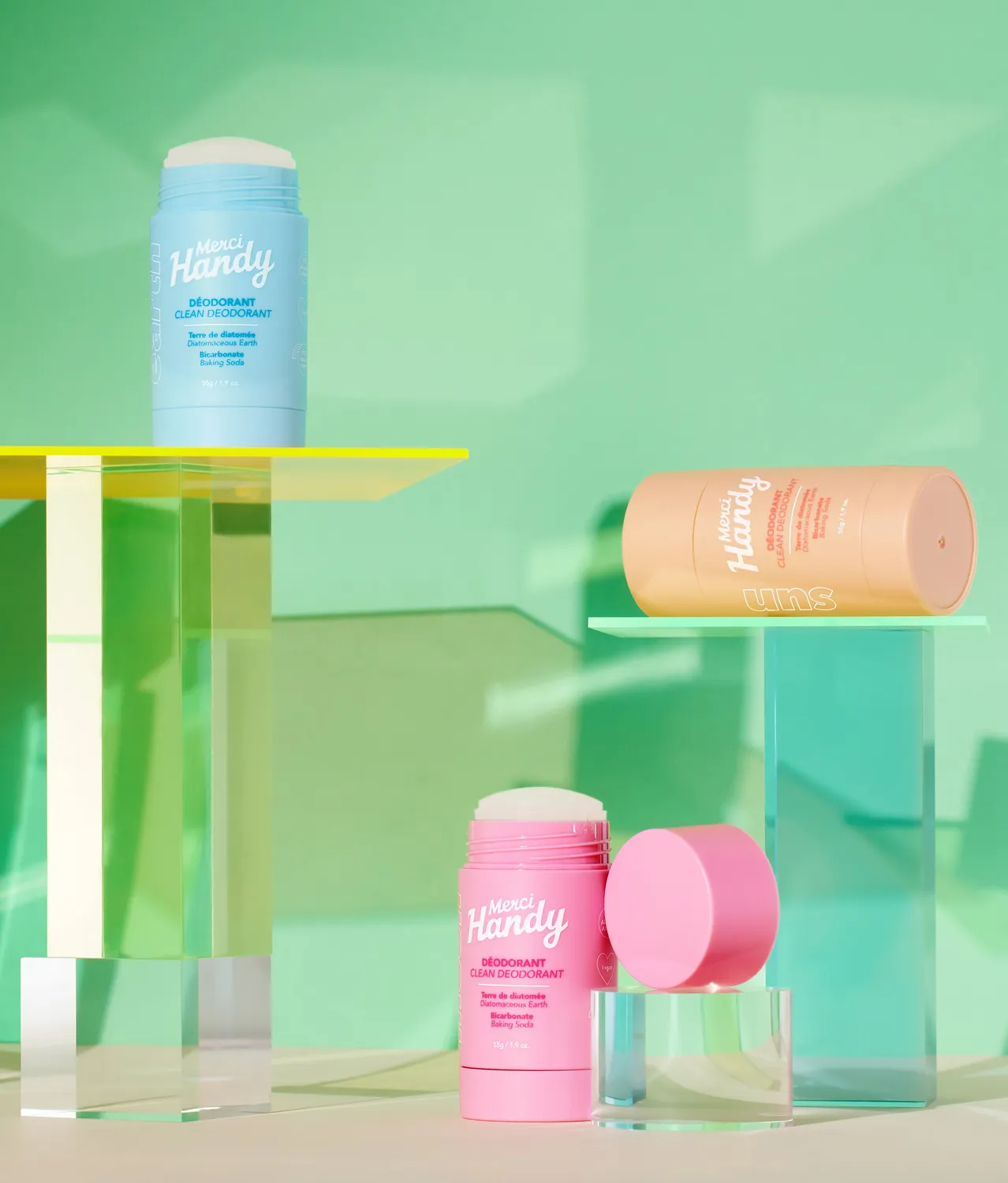 Merci Handy Deodorant Trio Sun Earth Moon 3er