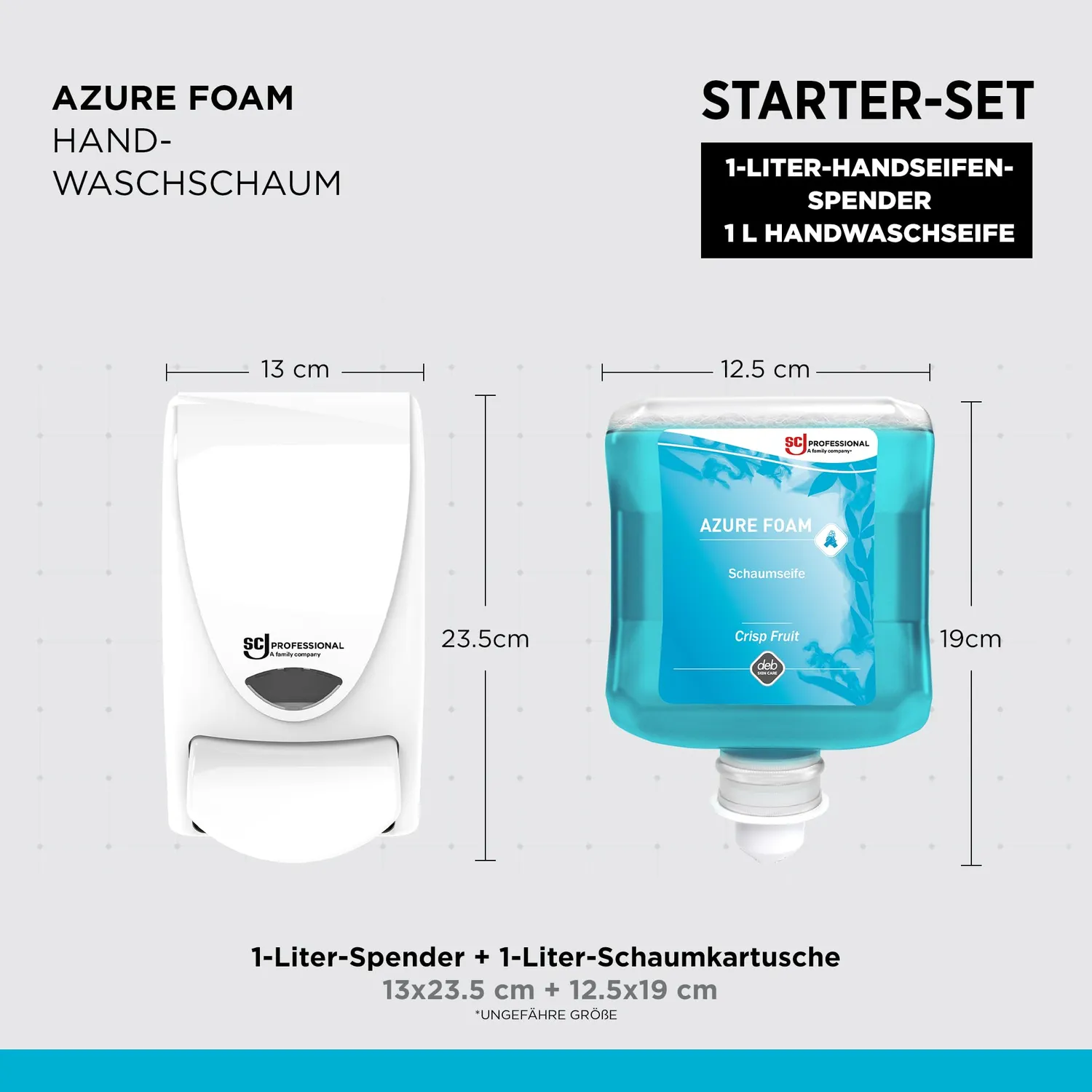 SC Johnson Refresh Azure Foam Starter-Set 1L Schaumseife