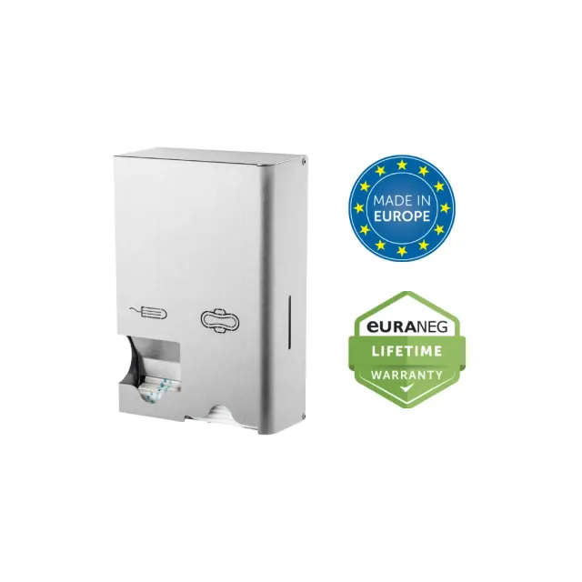 Euraneg SP1011-e Duo-Spender Tampon- Bindenspender 150/40 Edelstahl