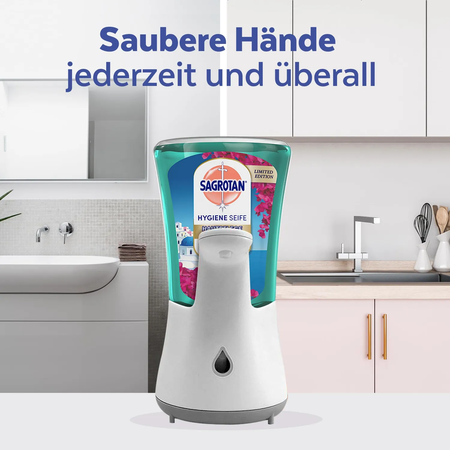 Sagrotan No-Touch Nachfüller Floral Coast 5x250ml Seife
