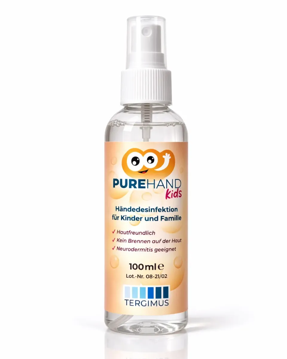 PUREHAND Kids Händedesinfektion alkoholfrei für Kinder