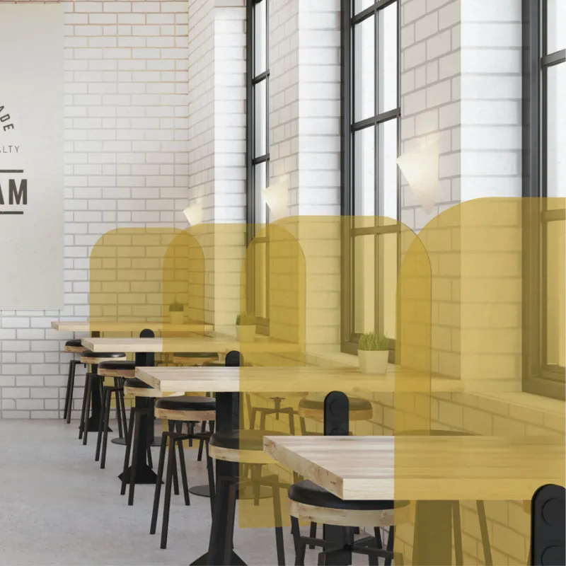 hygn.me wall small Trennwand Transparent freistehend kompakt